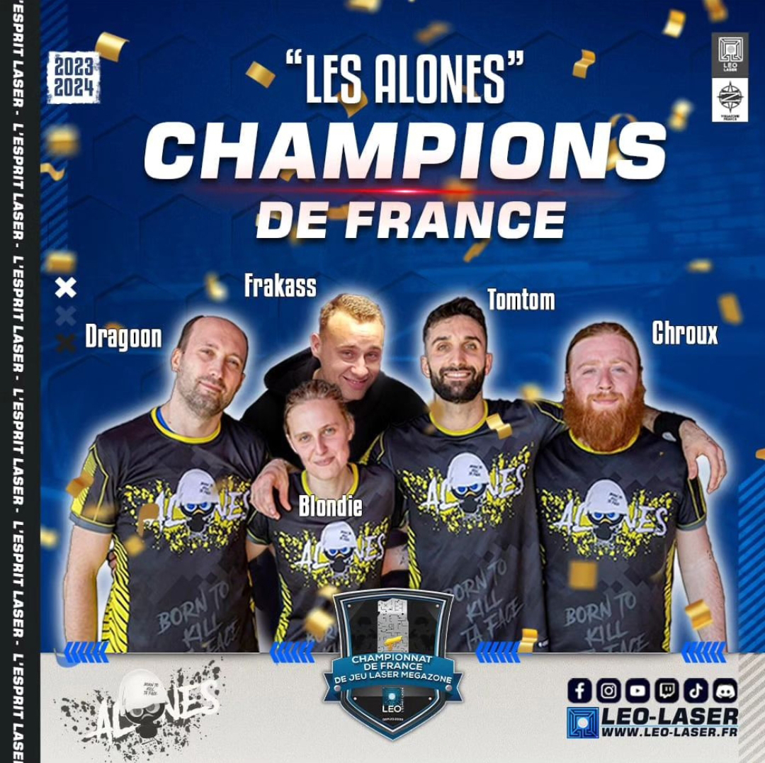 Les Alones, équipe Championne de France 2022-2023